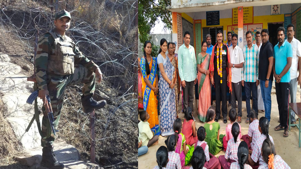 Telangana: 20ఏళ్ల తర్వాత గ్రామంలోకి అడుగుపెట్టిన ఆర్మీ జవాన్..  ఘన స్వాగతం పలికిన గ్రామస్థులు