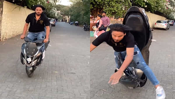 Trending Video: బైక్పై వెళ్తూ యువకుడి ఓవర్ యాక్షన్.. చివరిలో సూపర్ ట్విస్ట్.. నెట్టింట వైరల్ అవుతున్న షాకింగ్ వీడియో