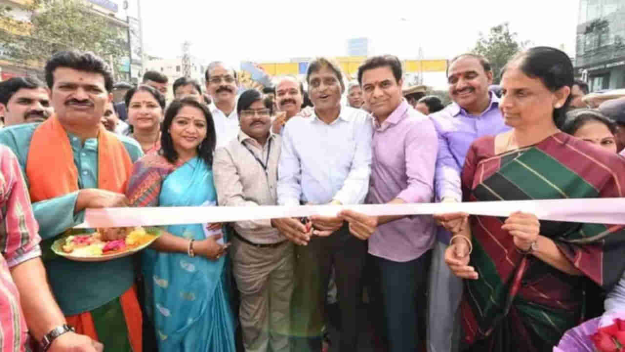 Kothaguda Flyover: ఐటీ ఉద్యోగులకు తీరిన ట్రాఫిక్ కష్టాలు.. కొత్తగూడ ఫ్లై ఓవర్ ప్రారంభించిన మంత్రి కేటీఆర్..