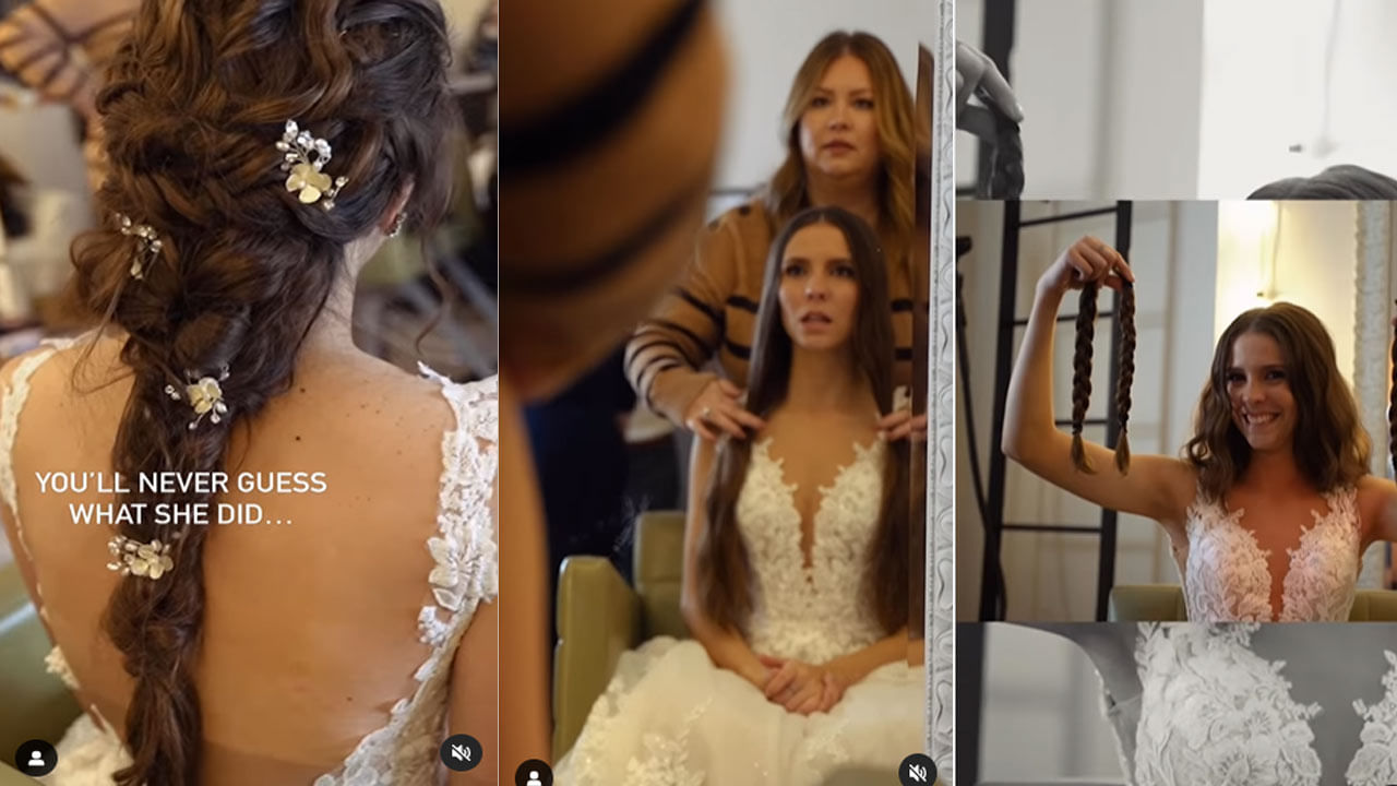 Bride Video Viral: పెళ్లిరోజున జుట్టును కట్ చేసుకున్న వధువు.. క్యాన్సర్ పేషెంట్లకు డొనేషన్
