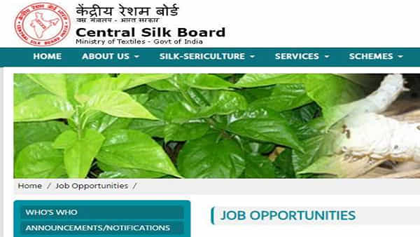 Central Silk Board Jobs: నెలకు రూ.లక్షన్నర జీతంతో సెంట్రల్ సిల్క్ బోర్డ్లో కొలువులు.. టెన్త్/ఇంటర్/డిగ్రీలో పాసైన వారు అర్హులు..