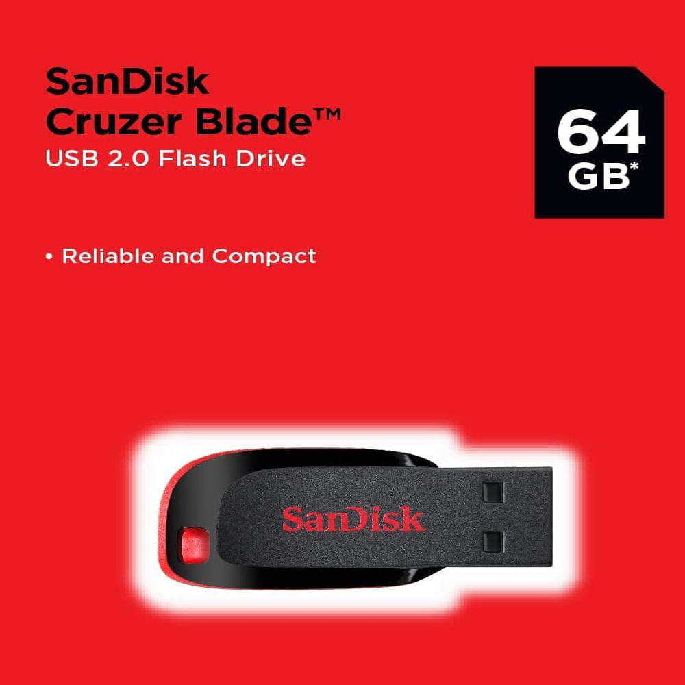 SanDisk Cruzer Blade 64GB: సాన్‌డిస్క్‌ క్రూజర్‌ బ్లేడ్‌ 64 జీబీ పెన్‌డ్రైవ్‌ అసలు ధర రూ. 1,100 కాగా డిస్కౌంట్‌లో భాగంగా రూ. 418కి అందుబాటులో ఉంది. 10 మెగాబైట్స్‌ పర్‌ సెకండ్ వేగంతో డేటా ట్రాన్స్‌ఫర్‌ చేసుకోవచ్చు. 