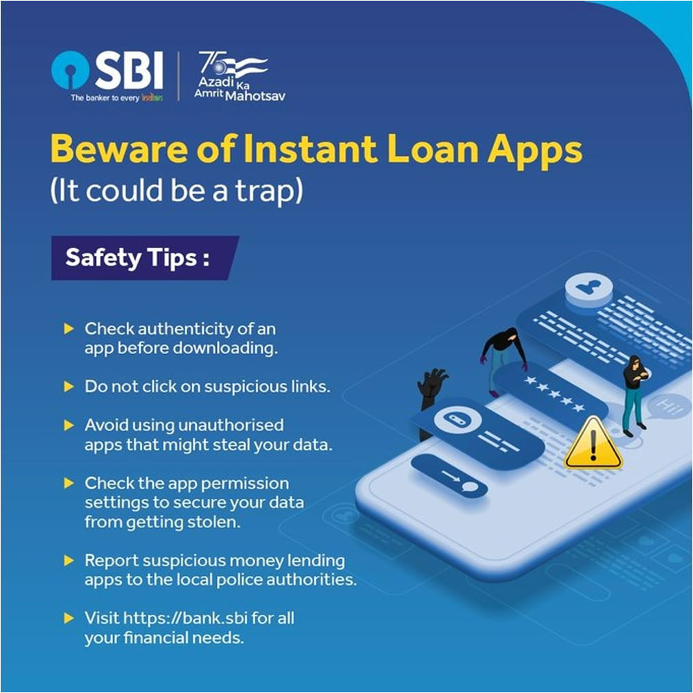 Sbi Tips To Follow Before Taking Loan From Apps
