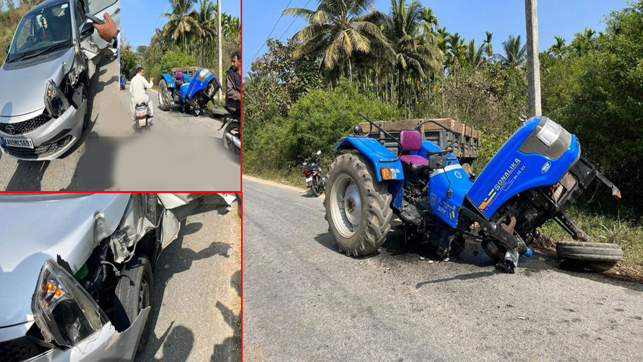 Viral Video: ట్రాక్టర్‌ను ఢీకొన్న టాటా టియాగో.. రెండు ముక్కలైన ట్రాక్టర్‌.. సోషల్‌ మీడియాలో వీడియో వైరల్‌