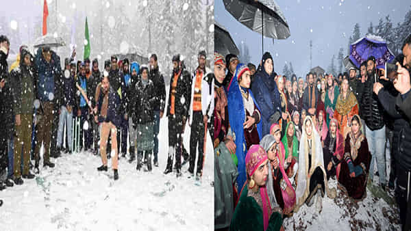 Kashmir: మంచు వర్షంలో బ్యాటింగ్ చేసిన మంత్రి అనురాగ్ ఠాకూర్.. నేటి నుంచి ఖేలో ఇండియా వింటర్ గేమ్స్