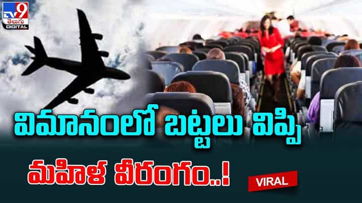విమానంలో అర్థ నగ్నంగా మహిళ వీరంగం.. విమానంలో అర్థ నగ్నంగా మహిళ వీరంగం..