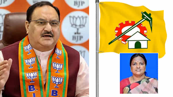 BJP-TDP Alliance: పోర్ట్ బ్లెయిర్ మున్సిపల్ చైర్ పర్సన్గా టీడీపీ అభ్యర్థి.. అభినందించిన బీజేపీ చీఫ్ నడ్డా..