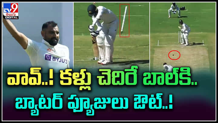 Mohammed Shami: షమీ దెబ్బకు గాల్లో పల్టీలు కొట్టిన స్టంప్..! ఇదే హైలైట్ వీడియో. Mohammed Shami: షమీ దెబ్బకు గాల్లో పల్టీలు కొట్టిన స్టంప్..! ఇదే హైలైట్ వీడియో.