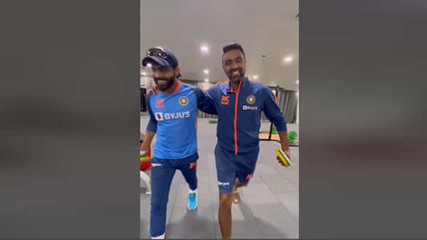 Video: నాటు-నాటు పాటపై ఫన్నీ వీడియో.. నవ్వులు పూయిస్తోన్న టీమిండియా క్రికెటర్లు..