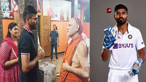 KS Bharat: విశాఖ శారదా పీఠాన్ని దర్శించుకున్న క్రికెటర్ కేఎస్ భరత్.. సతీసమేతంగా అమ్మవారికి ప్రత్యేక పూజలు