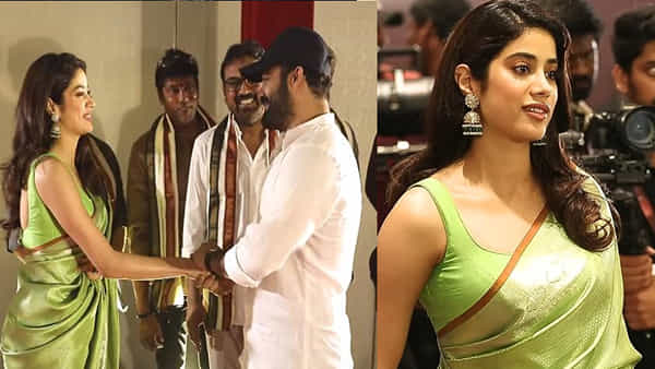 Jr.NTR: జాన్వీ కపూర్ను చూసి షాకయిన ఎన్టీఆర్.. NTR30 ఈవెంట్లో తారక్ ఫన్నీ రియాక్షన్..