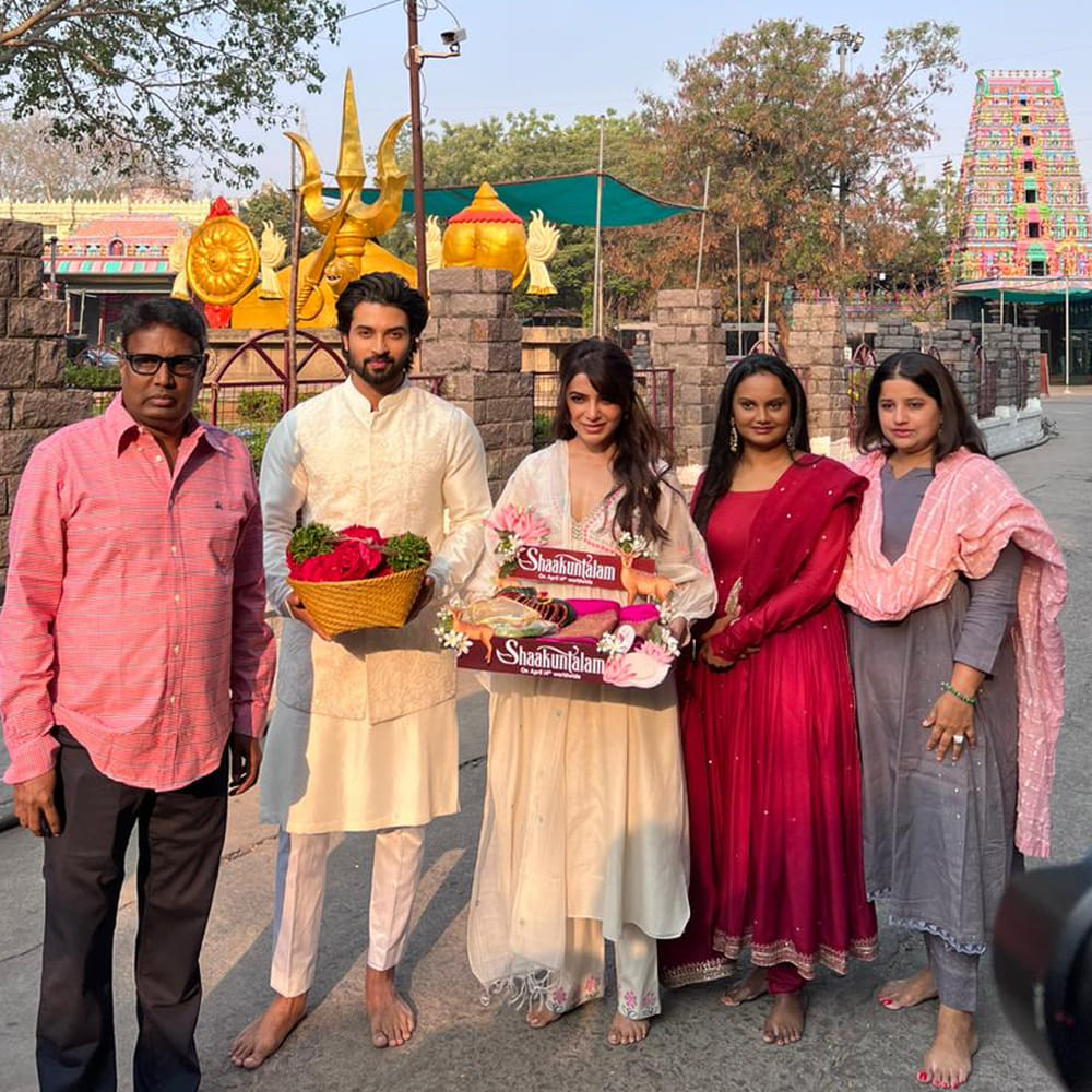 శకుంతల, దుష్యంతనుల ప్రేమకథ ఆధారంగా రూపొందించిన ఈ అభిజ్ఞాన శాకుంతలం చిత్రం ఏప్రిల్ 14న ప్రేక్షకుల ముందుకు రానుంది. ఈ క్రమంలో సినిమా ప్రచార కార్యక్రమాలు షూరు చేసింది చిత్రయూనిట్. 