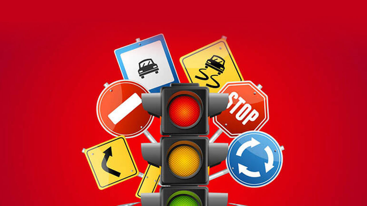 Marking with traffic signs a new colored pedestrian crossing. Restriction  of traffic by road signs. A machine for drawing and updating road marking.  Safety and rules of traffic Stock Photo | Adobe