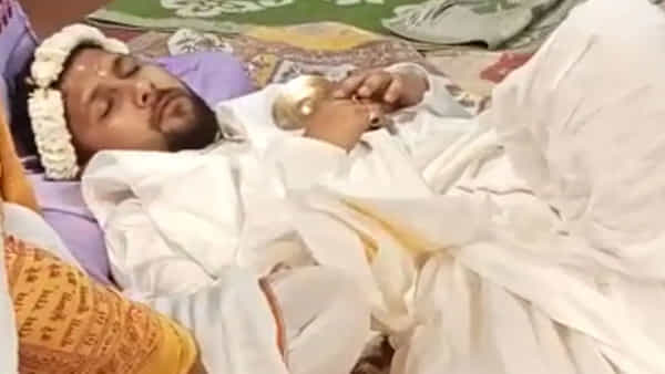 Viral Video: వీడెక్కడి మొగుడండీ బాబూ..పెళ్లి పీటలపైనే గుర్రుపెట్టి నిద్రపోయాడు..! దిమ్మతిరిగే షాక్ ఇచ్చిన వధువు..