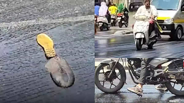 Watch Video: ఎండలు బాబోయ్ ఎండలు.. రోడ్లు కూడా కరిగిపోతున్నాయ్.. వైరల్ అవుతోన్న వీడియో