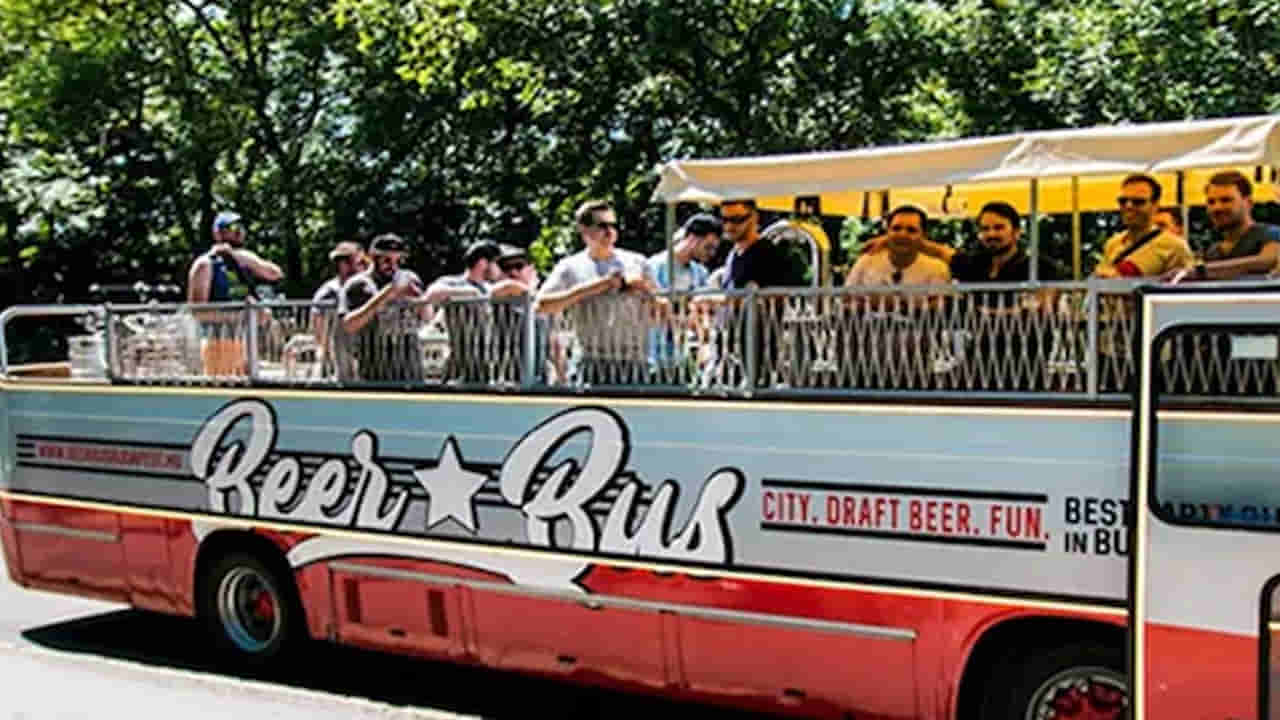 Beer Bus: బీర్ బస్సు.. ఇందులో వెళ్తే ఎన్ని బీర్లైనా తాగొచ్చు..మందుబాబులకు ఇక పండగే