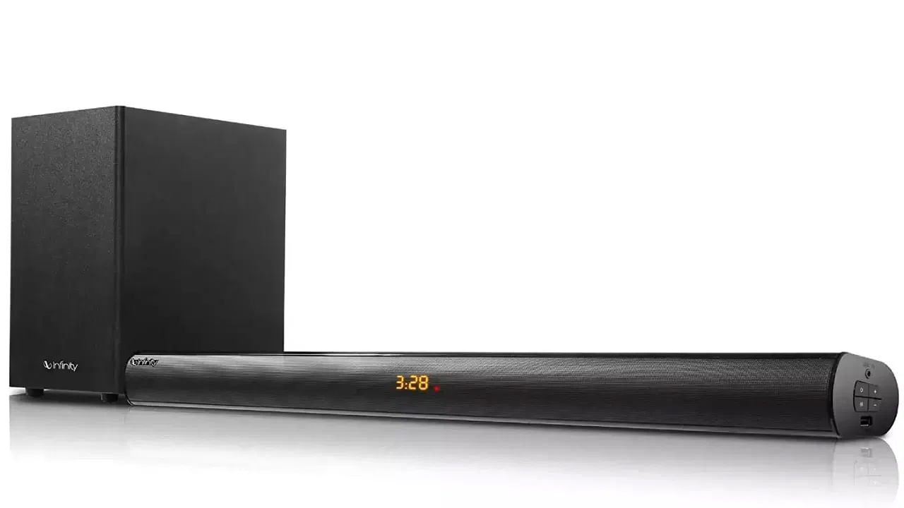 JBL Cinema SB241 (Price- Rs 8,998): The JBL soundbar comes with a battery saving mode.  It goes into standby mode after 10 minutes of in-activity.  It changes the primary source when you input.  The Cinema SB241 soundbar can also be controlled via the TV remote.  It also offers a sound output of 110 watts.  Talking about connectivity, there are three types of connectivity: Bluetooth, HDMI, Wireless.