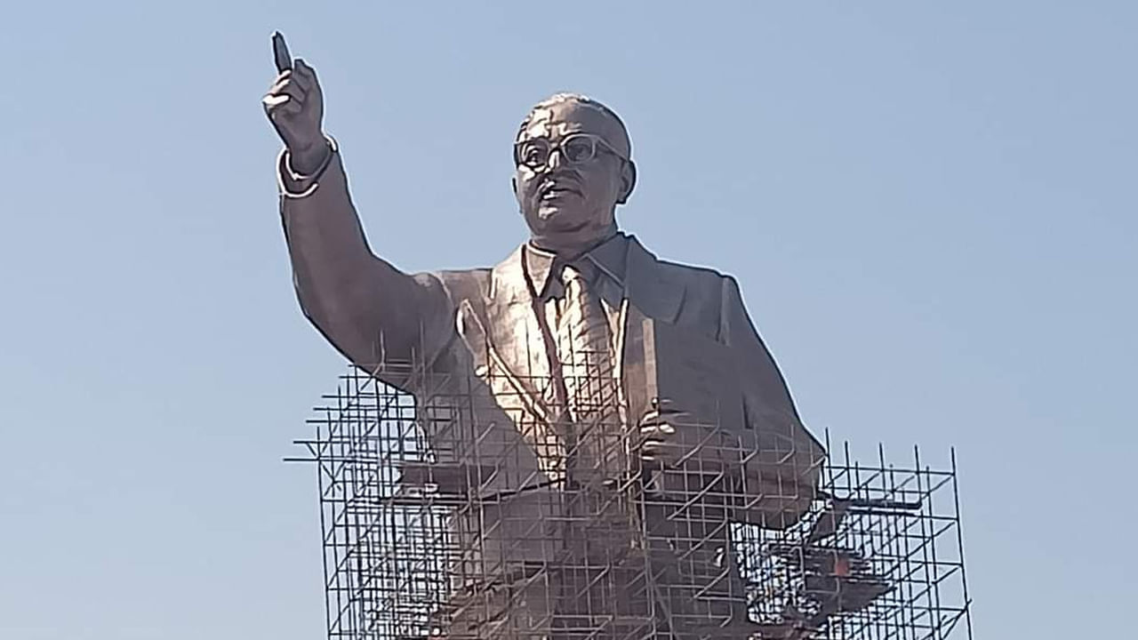 Ambedkar Statue: World's Largest Statue Of Ambedkar.. Work In Progress ...