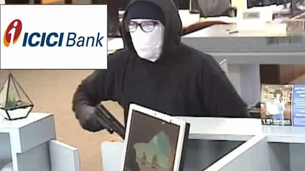 ICICI Bank Robbery: ఐసీఐసీఐ బ్యాంకులో భారీ చోరీ.. ఆయుధాలతో బెదిరించి 40 లక్షల క్యాష్, గోల్డ్ జ్యువెల్లరీతో పరార్
