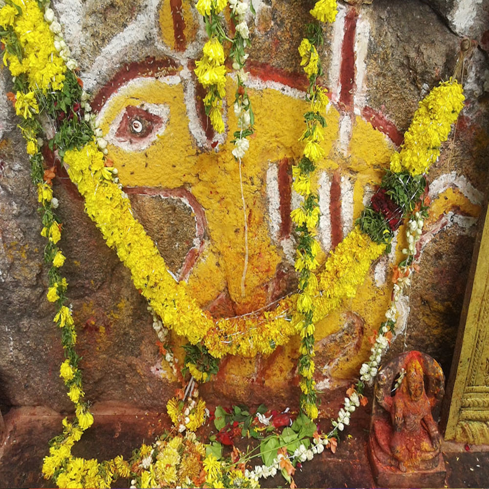 ఇక వరాహస్వామి పెద్దపల్లి జిల్లా కమానపూర్ గ్రామంలో ఒక బండ రాయి పైన చిన్న ఎలుక ఆకారం లో స్వామి వెలిసాడు . అంతేకాదు ఇక్కడ వరాహస్వామి నడిచి వచ్చిన పాదాల ఆనవాళ్ళు కూడా పక్కనే ఉన్న మరో బండ పైన దర్శనం ఇస్తాయి .