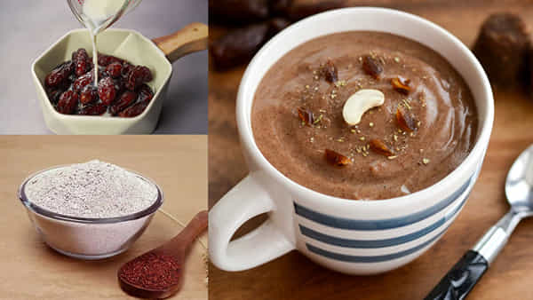 Ragi Dates Malt: వేసవి నుంచి ఉపశనం, తక్షణ శక్తినిచ్చే రాగి ఖర్జూరం జావ రెసిపీ మీకోసం.. షుగర్ పేషేంట్స్కు బెస్ట్ ఫుడ్