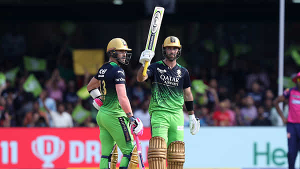 RCB vs RR: హాఫ్ సెంచరీలతో చెలరేగిన డుప్లెసిస్, మాక్స్వెల్.. నిరాశపరిచిన కోహ్లీ.. రాజస్థాన్ ముందు భారీ టార్గెట్..