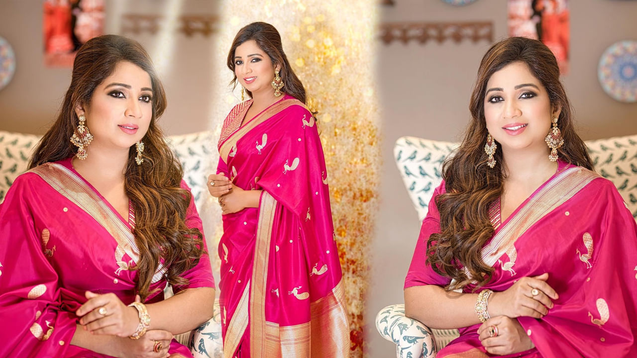 Shreya Ghosal: గులాబి రంగు చీరలో పుత్తడి బొమ్మల మెరిసిపోతున్న మెలోడీ క్వీన్ శ్రేయా ఘోషల్