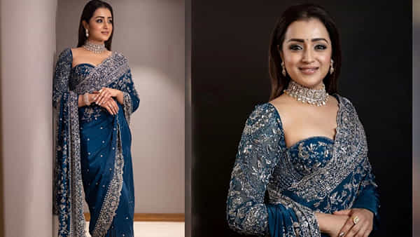 Trisha : నీలిరంగు చీరలోన సందమామ నీవే జాణ.. త్రిష కట్టిన చీర ధర తెలిస్తే నోరెళ్లబెడతారు..