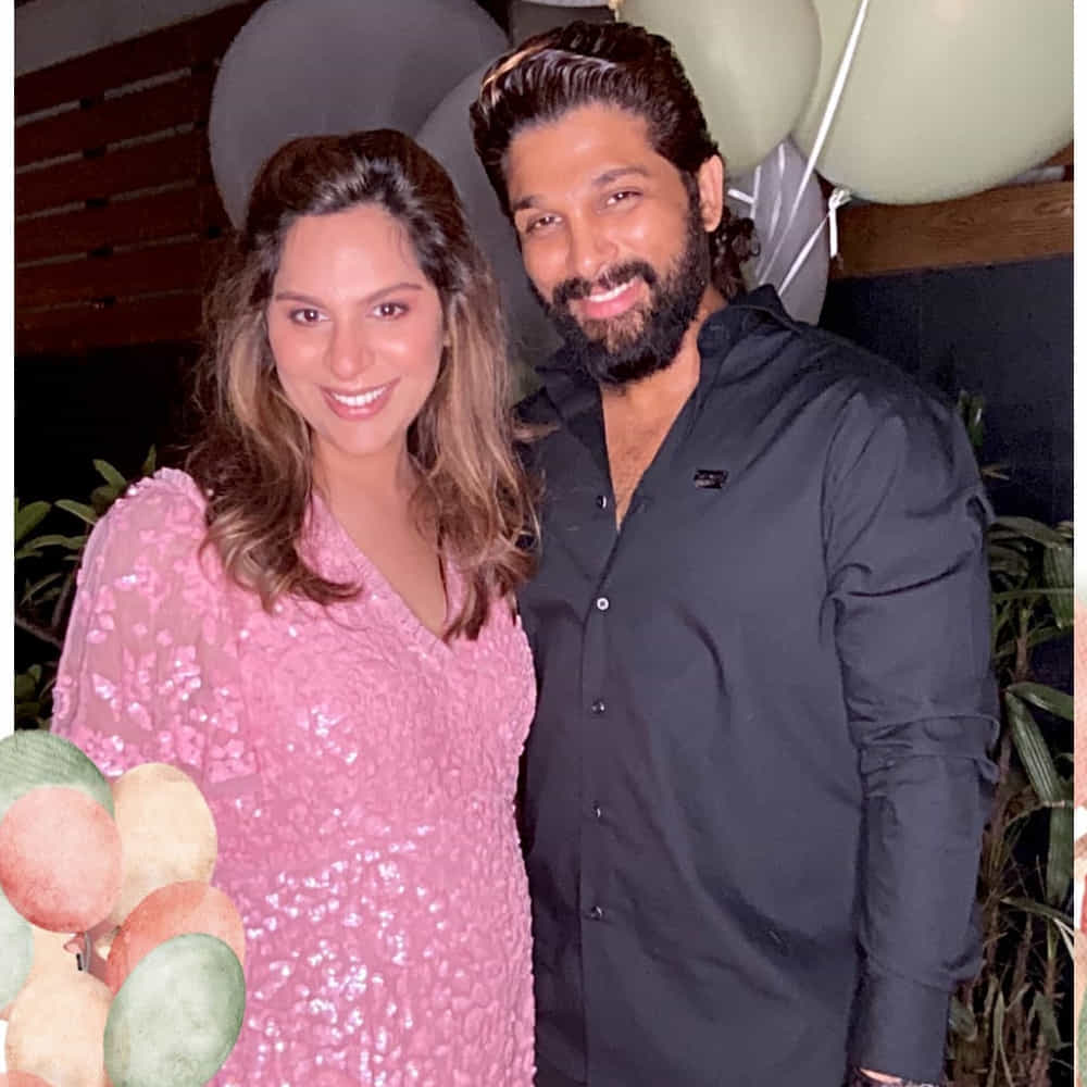 మరో చోట బ్లూ ఫ్రీ ఫ్లోయింగ్ డ్రెస్తో తళుకులీనారు. రామ్చరణ్ తనకు నచ్చిన నలుపు రంగు దుస్తుల్లో ఒకచోట, వైట్ షర్ట్ విత్ స్మార్ట్ చినోస్లో మరోచోట స్మార్ట్ గా కనిపించారు. ఈ పార్టీలకు అత్యంత సన్నిహితులు, కుటుంబసభ్యులు హాజరయ్యారు. పింకీ రెడ్డి, సానియా మీర్జా, కనికా కపూర్, అల్లు అర్జున్తోపాటు వారి కుటుంబసభ్యులు కూడా ఈ వేడుకలో అలరించారు.