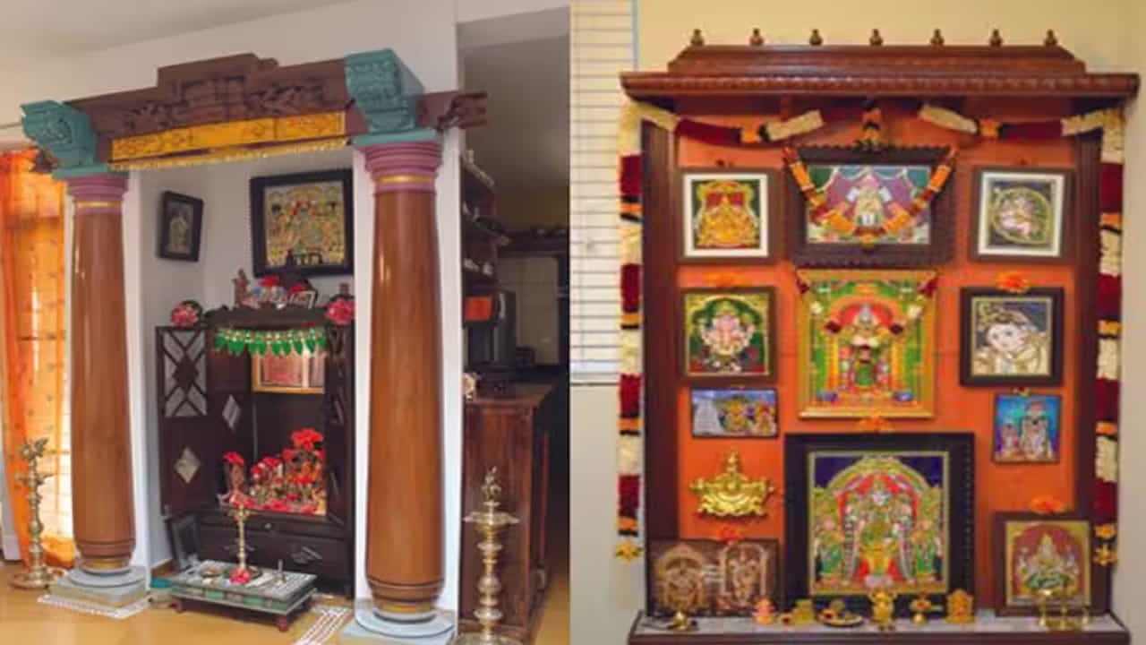 పూజ గది స్థానం: వాస్తు శాస్త్రం ప్రకారం ఇంటికి ఈశాన్య దిక్కులో పూజ గది ఉండడమే శ్రేయస్కరం. ఈ దిశలోనే పూజగది ఉంటే ఇంట్లో సుఖశాంతులు, శాంతి సౌభాగ్యాలు కలుగుతాయని వాస్తు నిపుణులు సూచిస్తున్నారు. ముఖ్యంగా దక్షిణ దిశలో పూజగది పొరపాటున కూడా ఉంచకూడదు. ఆ వైపు పూజ గది ఉంటే.. ఉన్న ఇంటికి ఆర్థికారోగ్య నష్టం కలిగే అవకాశం ఉందంట.