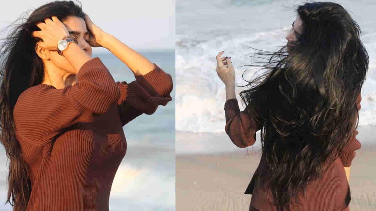 Tollywood : సాగర తీరాన కుర్రాళ్ల కలల రాకూమారి.. కురుల మాటున దాగిన ఆ అందం ఎవరిదో గుర్తుపట్టగలరా ?..