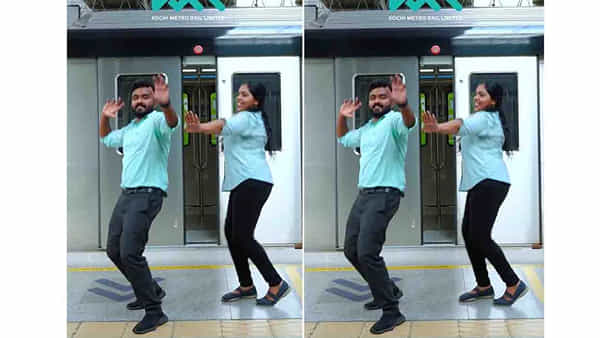 మెట్రో ప్రయాణికులకు ఫుల్లు జోష్..! మెట్రో రైలు ముందు డ్యాన్స్ చేసిన సిబ్బంది..! ఎక్కడంటే..