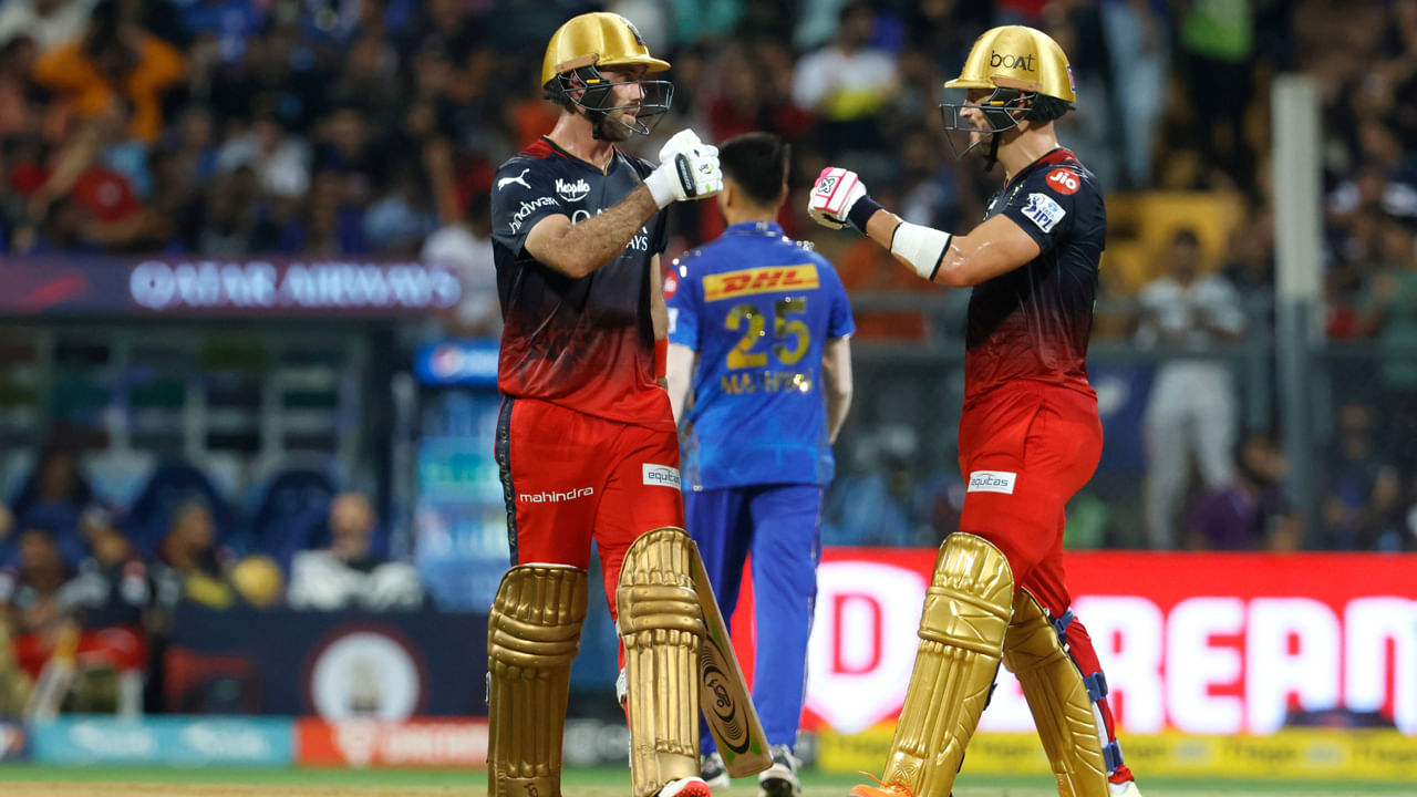 MI vs RCB 1st Innings Highlights: హాఫ్ సెంచరీలతో సత్తా చాటిన మాక్స్‌వెల్, డు ప్లెసిస్.. ముంబై ముందు భారీ టార్గెట్..