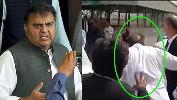 Pakistan: పోలీసులను చూసి పాక్ మాజీ మంత్రి పరుగో పరుగు.. కోర్టులోకి పట్టుకెళ్లిన లాయర్లు.. వైరల్ అవుతున్న వీడియో..