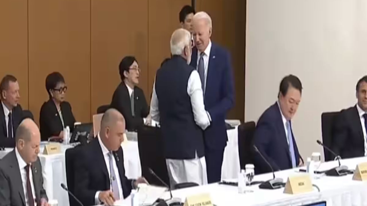 PM Modi-Joe Biden: ప్రధాని మోడీకి బైడెన్‌ ఆత్మీయ పలకరింపు.. ఎదురొచ్చి మరీ ఆలింగనం చేసుకుని..