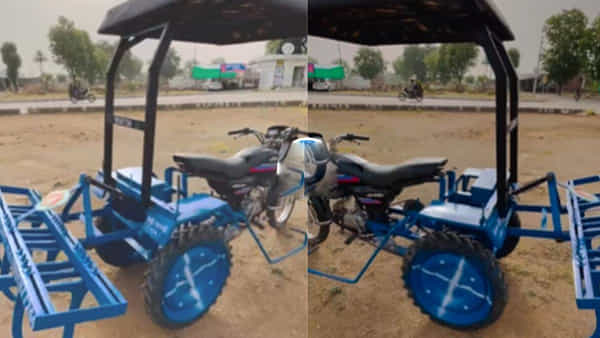 Viral Video: స్ప్లెండర్ బైక్తో ట్రాక్టర్ తయారు చేసిన రైతు.. ప్రత్యేక నాగలితో దున్నుడే దున్నుడు..! అన్నదాత అదుర్స్..