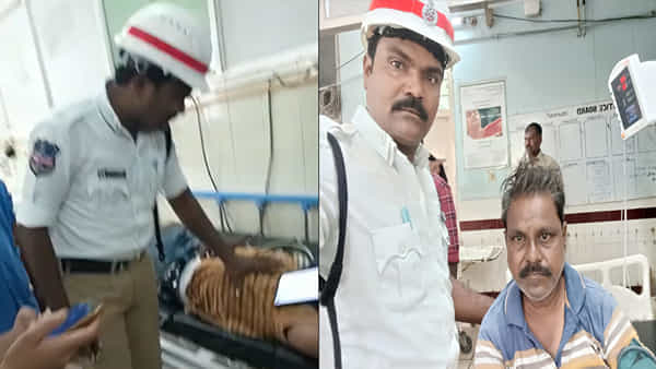 Telangana: బైక్ పై వెళ్తూ కుప్పకూలిన రేషన్ డీలర్.. ప్రాణం పోసిన ట్రాఫిక్ పోలీస్.. ఫలిస్తున్న సీపీఆర్ శిక్షణ