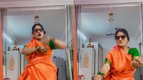 Watch Video: తగ్గేదేలే.. చీర కట్టి.. సన్గ్లాస్ పెట్టి.. ఏం డ్యాన్స్ చేసింది గురూ.. దటీజ్ ఆంటీ పవర్!