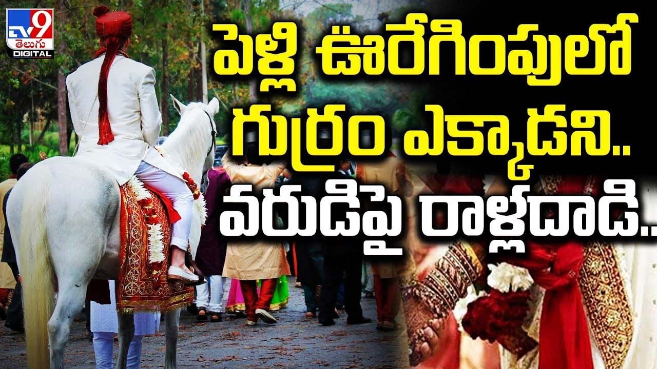 పెళ్లి ఊరేగింపులో గుర్రం ఎక్కాడని.. వరుడిపై రాళ్లదాడి !!