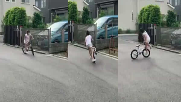Viral Video: చిన్నారి బాలిక సైకిల్ మీద స్టంట్స్.. సర్కస్ ఫీట్స్ చూస్తే ఎవరైనా షాక్ అవ్వాల్సిందే..