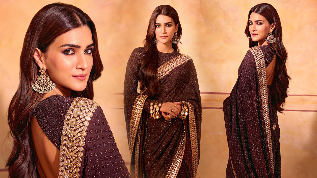 Kriti Sanon: తళుకుల చీరలో మెరిసిన కృతిసనన్.. దేవకన్య సైతం ఈ అందం ముందు దిగదుడుపే