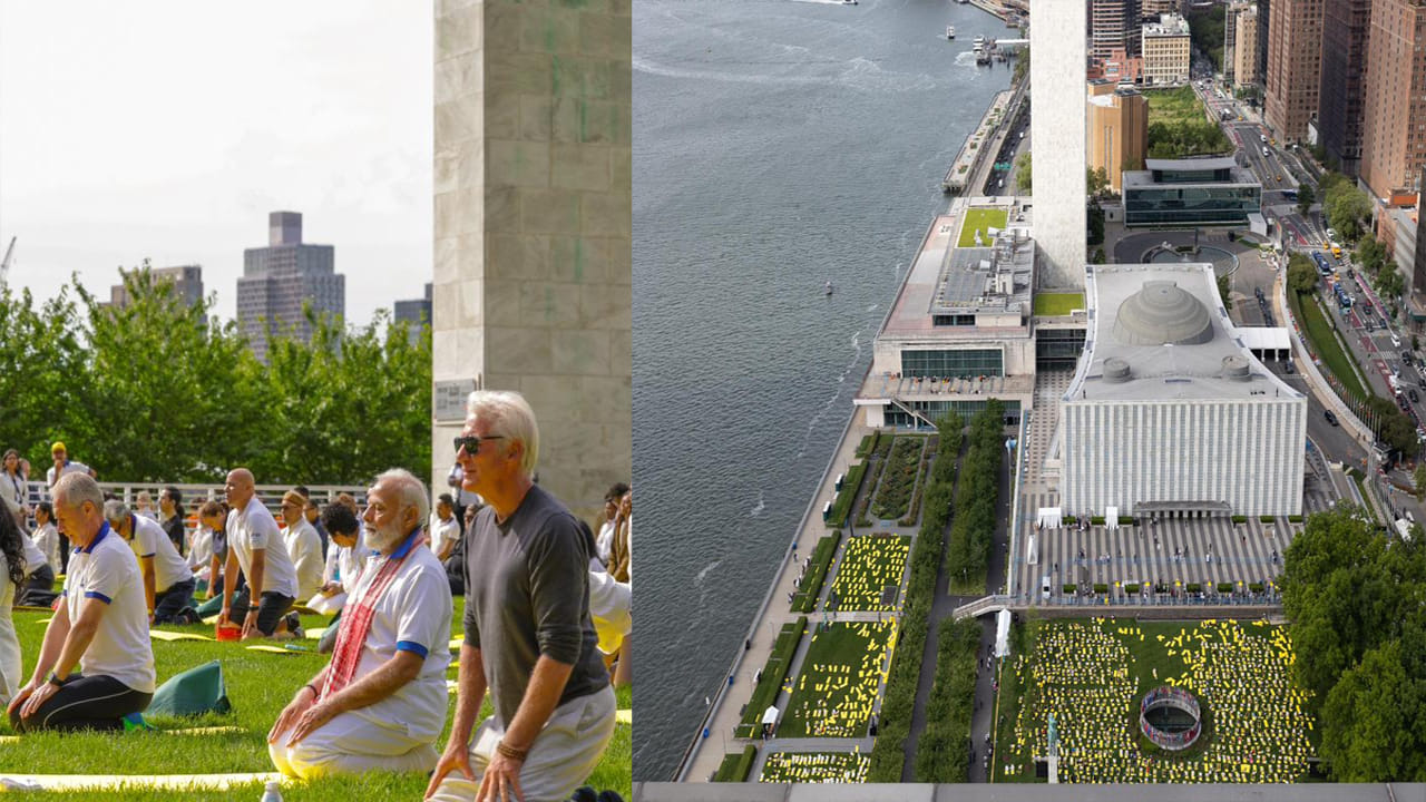 యోగా దినోత్సవం అందరినీ మరింత దగ్గర చేసిందన్న మోదీ.. యోగా మన ఆరోగ్యాన్ని మెరుగు పరుస్తుందన్నారు. భారత్ పిలుపు మేరకు ప్రపంచంలోని 180కి పైగా దేశాలు ఏకతాటిపైకి రావడం చారిత్రాత్మకం అని అభిప్రాయపడ్డారు. 