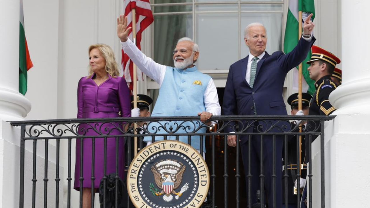 US President Biden and his wife Jill Biden extended a warm welcome to Prime Minister Modi.