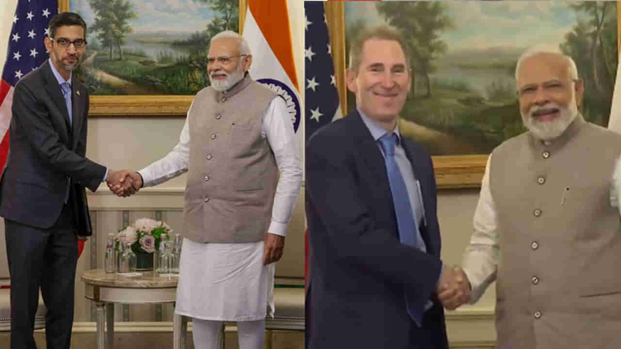 PM Modi US Visit: బ్లూప్రింట్‌గా డిజిటల్ ఇండియా.. ప్రధాని మోడీతో భేటీ తర్వాత గూగుల్, అమెజాన్ సీఈఓలు ఏమన్నారంటే..