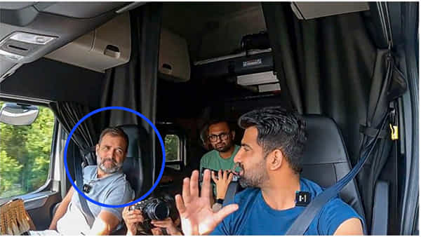Rahul Gandhi: అమెరికాలోని ‘భారత సంతతి’తో రాహుల్ ట్రక్ యాత్ర.. వైరల్ అవుతున్న వీడియో..