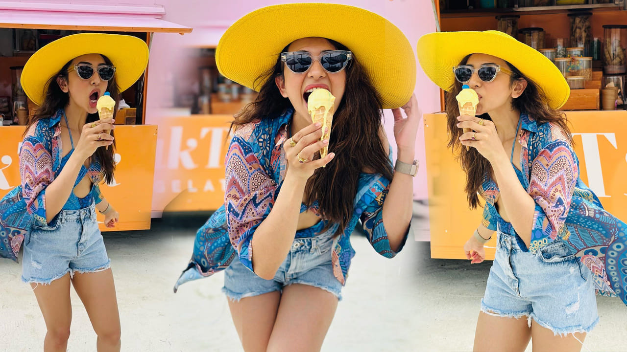 అనతి కాలంలోనే టాప్‌ హీరోయిన్ల జాబితాలో చేరింది అందాల తార రకుల్‌ ప్రీత్‌ సింగ్‌. వరుస సినిమాలు అవకాశాలు దక్కించుకున్న ఈ బ్యూటీ.. టాలీవుడ్‌లో దాదాపు అందరు అగ్రహీరోల సరసన ఆడిపాడింది.. తాజాగా ఈ సుందరి షేర్ చేసిన ఫోటోస్ చూస్తే ఎవరైనా పడిపోవాల్సిందే.