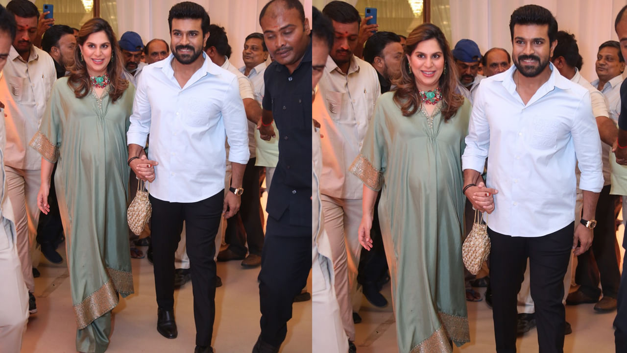 Ram Charan: ఉపాసన చేయి పట్టుకుని నడిపించిన రామ్‌ చరణ్‌.. శర్వా రిసెప్షన్‌లో స్పెషల్ అట్రాక్షన్ గా లవ్లీ కపుల్