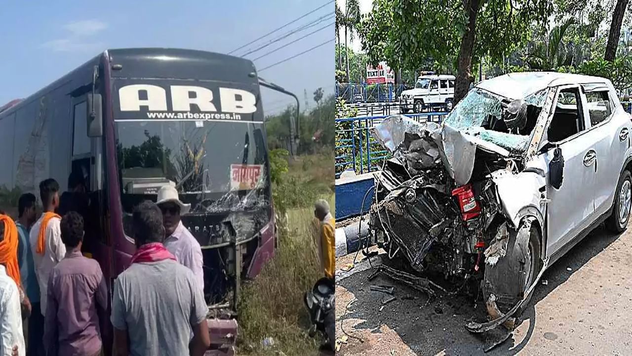 Road Accident: మహారాష్ట్రలో ఘోర రోడ్డు ప్రమాదం.. కారు-బస్సు ఢీ.. చిన్నారి సహా ఆరుగురు మృతి