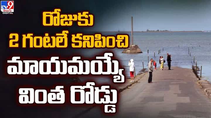 ప్రపంచంలో వింత రోడ్డు.. రోజుకు 2 గంటలే కనిపించి ప్రపంచంలో వింత రోడ్డు.. రోజుకు 2 గంటలే కనిపించి