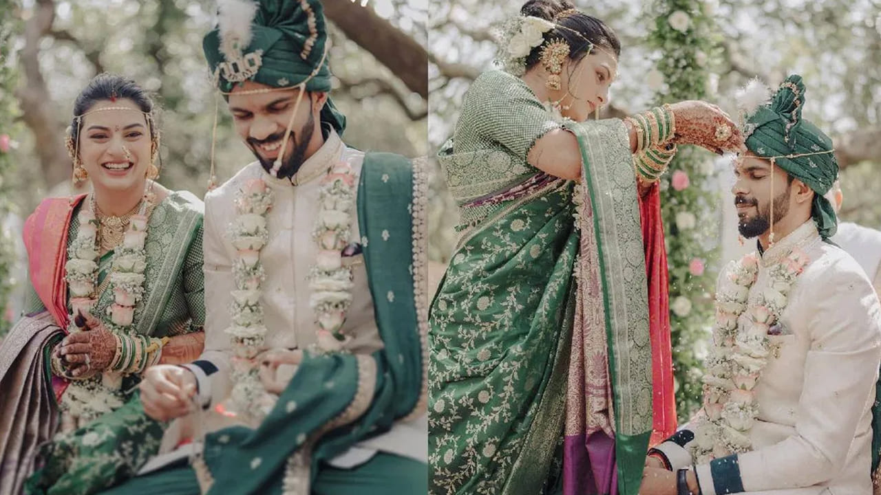 గైక్వాడ్ చాలా కాలంగా ఉత్కర్షతో డేటింగ్ చేస్తున్నాడు. నిన్న రాత్రి వివాహ బంధంతో ఒక్కటయ్యారు. మహారాష్ట్రలోని మహాబలేశ్వర్లో వివాహం చేసుకున్నారు. ఇద్దరూ తమ పెళ్లి ఫొటోలను సోషల్ మీడియా ద్వారా పంచుకున్నారు. ఈ ఫొటోలు ప్రస్తుతం తెగ వైరల్ అవుతున్నాయి.